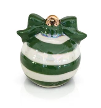 RETIRED Nora Fleming Green Deck The Halls Mini