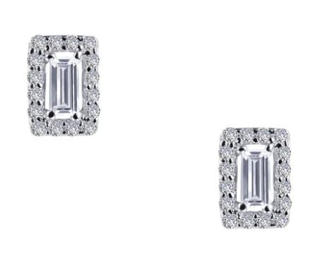 Lafonn Halo Stud Earrings - .52CTTW
