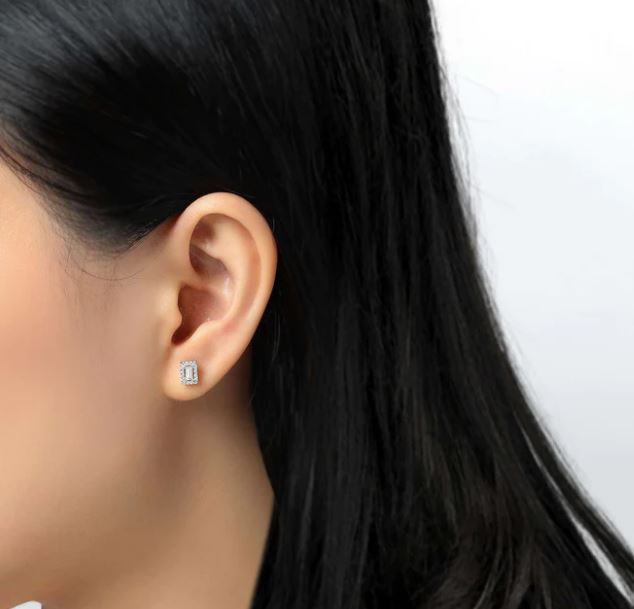 Lafonn Halo Stud Earrings - .52CTTW