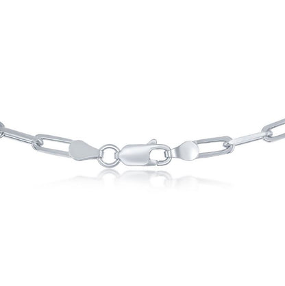 Sterling Silver 5.5mm Paper Clip Chain - 16"