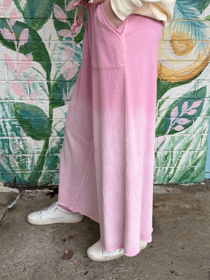 Easel Dressed To Chill Ombre Deep Rose Ginny Pant