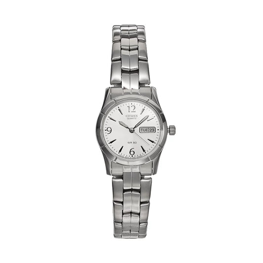EQ0540-57A Citizen Women's White Dial Stainless Steel Bracelet Watch