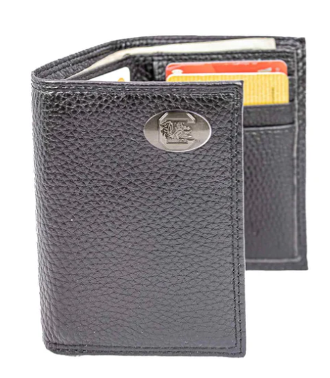 USC-IWT2-PBBL-BLK Zep-Pro USC Trifold Wallet Pebble Black