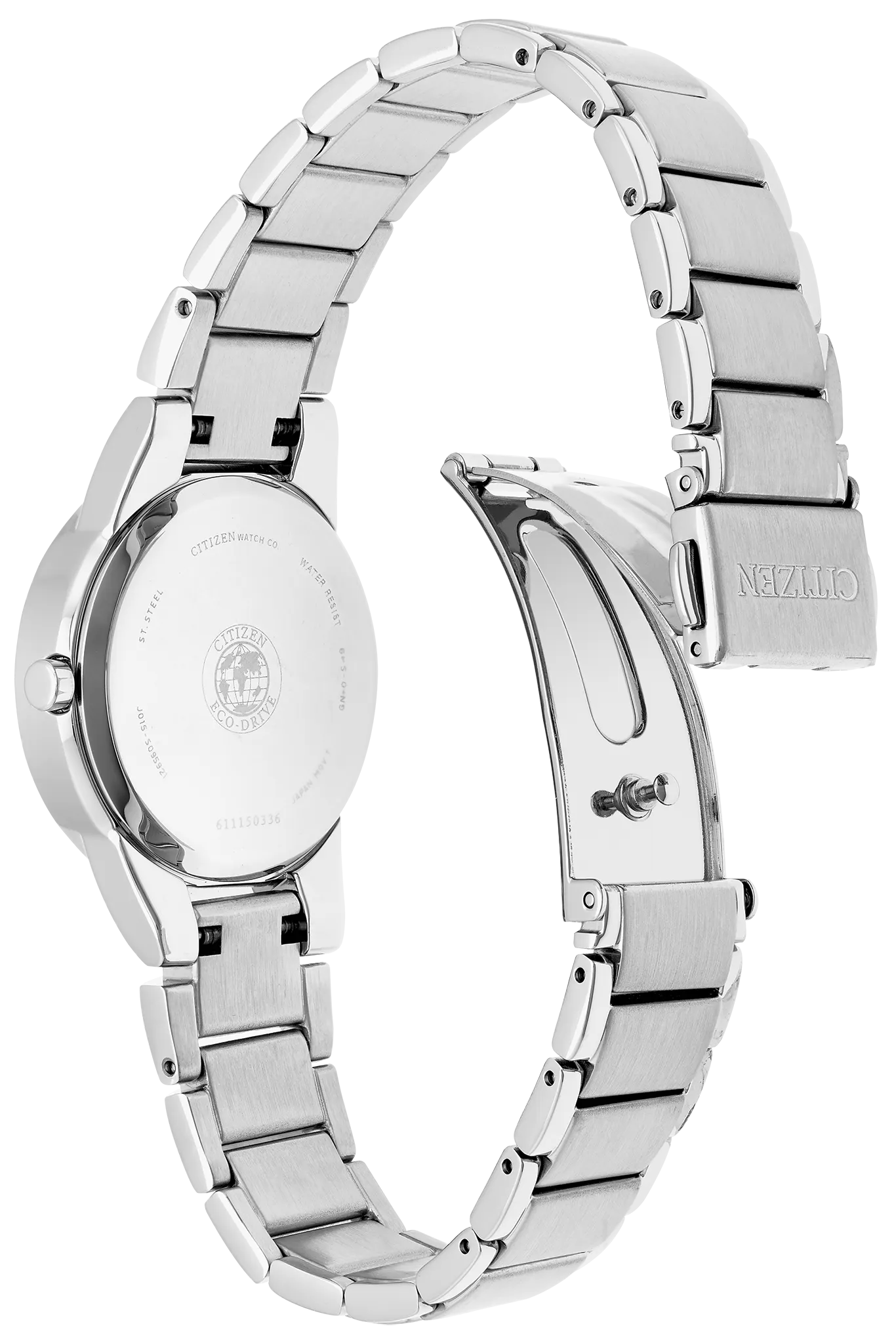 GA1050-51A Ladies Citizen Eco-Drive Axiom Stainless Steel White Dial Watch