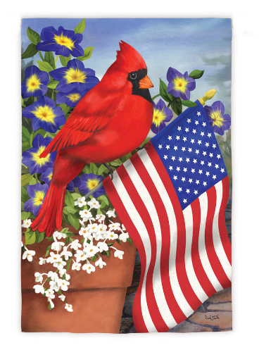 Cardinal Glory Garden Flag