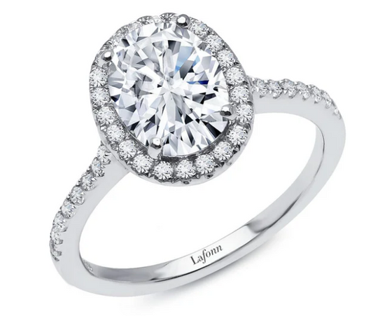 Lafonn 2.26CTW Lassaire Diamond Halo Engagement Ring