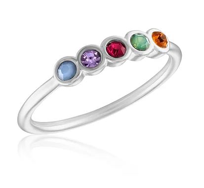 Stacks Pastel Five Stone Ring