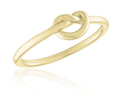LAY-RING56G Layers Gold Knot Ring