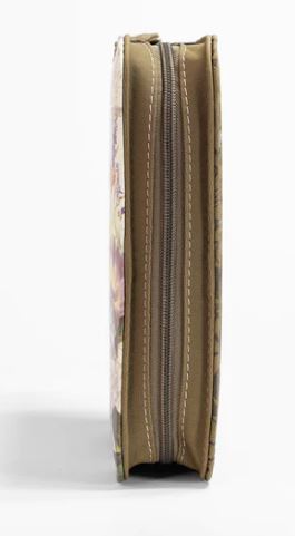 Large Olive & Peony Bible Cover - Philemon 1:7