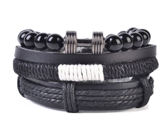Men's Multi Strand Barbell Bracelet