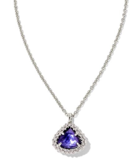 9608851407 Kendra Scott Kendall Necklace in Dark Lavendar