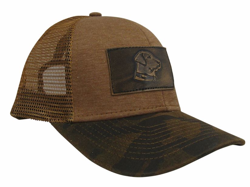 Men's Lab Trucker Hat - Saddle & Camo