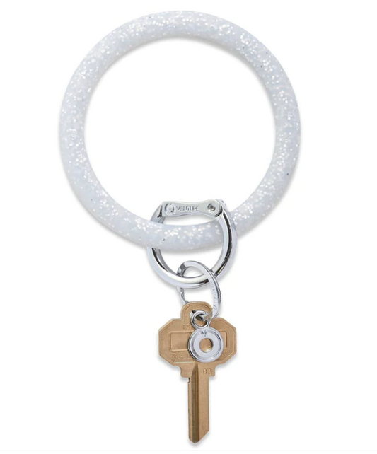 BOKR-S-QS O-Venture Silicone Big O Key Ring - Quicksilver Confetti