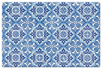 Kos Blue Medallion - Comfort Floor Mat