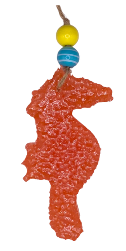 Beaded Seahorse Freshie - Bahama Vacation