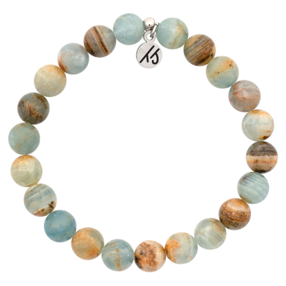 Mindfulness Beaded Bracelet With Blue Calcite Gemstones