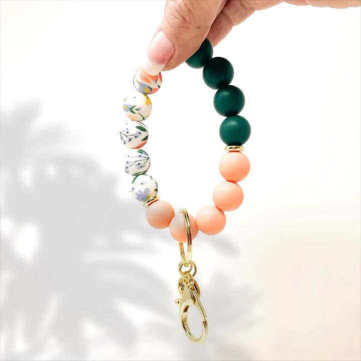 Hands Free Keychain Wristlet - Always In Bloom