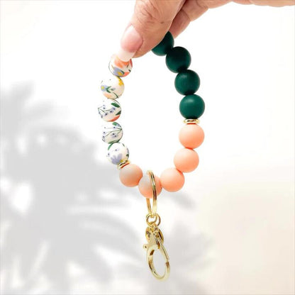 Hands Free Keychain Wristlet - Always In Bloom