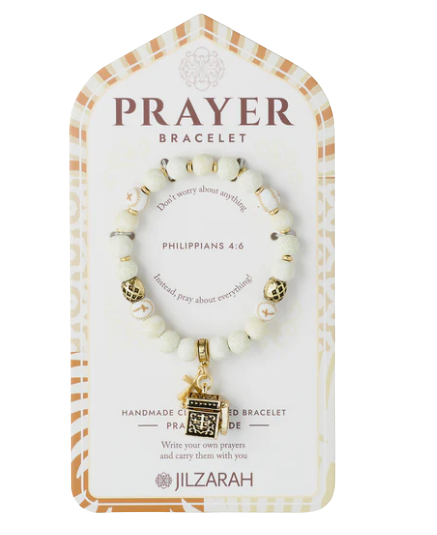 Jilzarah Ivory Palm Prayer Bracelet