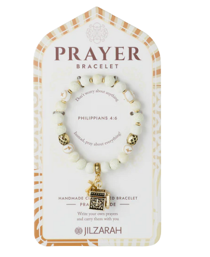 Jilzarah Ivory Palm Prayer Bracelet