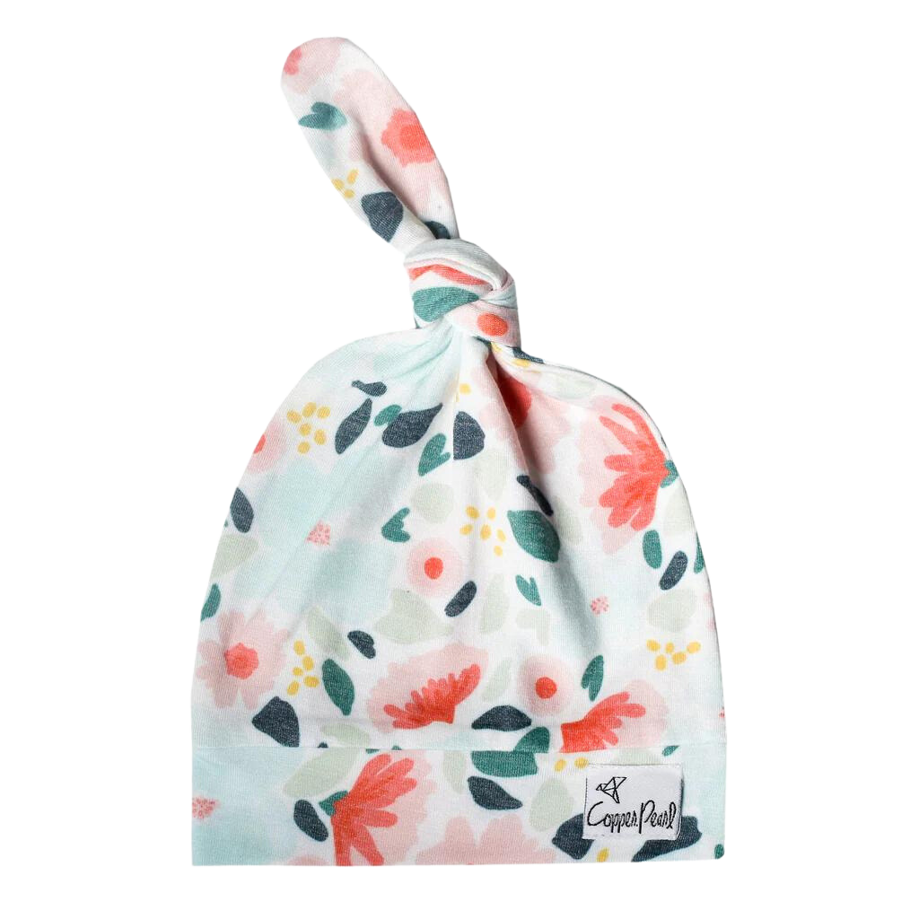 Copper Pearl 5-18 Months Top Knot Hat - Leilani