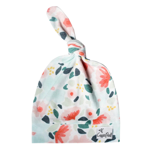 Copper Pearl 5-18 Months Top Knot Hat - Leilani