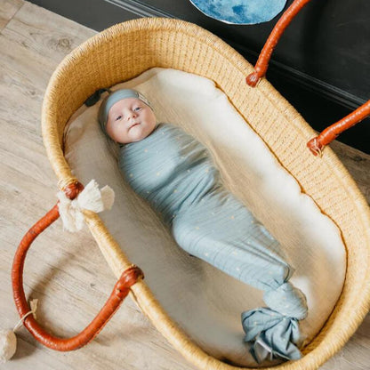 Copper Pearl Knit Swaddle Blanket - Starlight