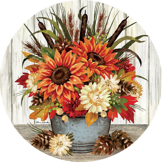 Sunflowers & Cattails Accent Magnet