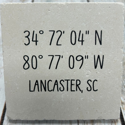 Lancaster City State Coordinates Coaster