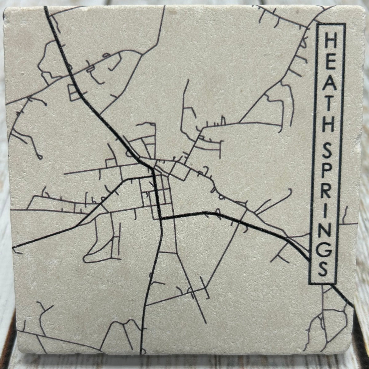 Heath Springs City Street Maps Coaster