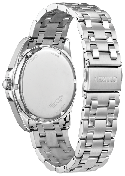 Men's Stainless Steel Peyton Green Face Eco-Drive Watch