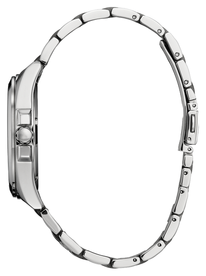 Men's Stainless Steel Peyton Green Face Eco-Drive Watch