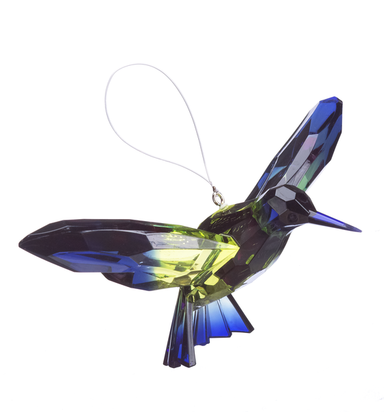 ACRY-111 Crystal Expressions Hanging Two-Toned Hummingbird Acrylic Ornament