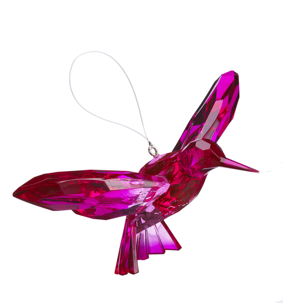 ACRY-111 Crystal Expressions Hanging Two-Toned Hummingbird Acrylic Ornament