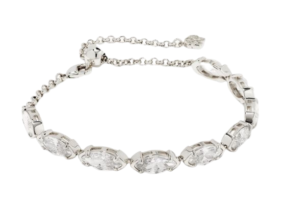 9608856991 Kendra Scott Genevieve Bracelet in White Crystal