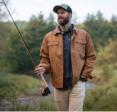 Local Boy Shortsman's Shacket - Rustic Oak & Localflage