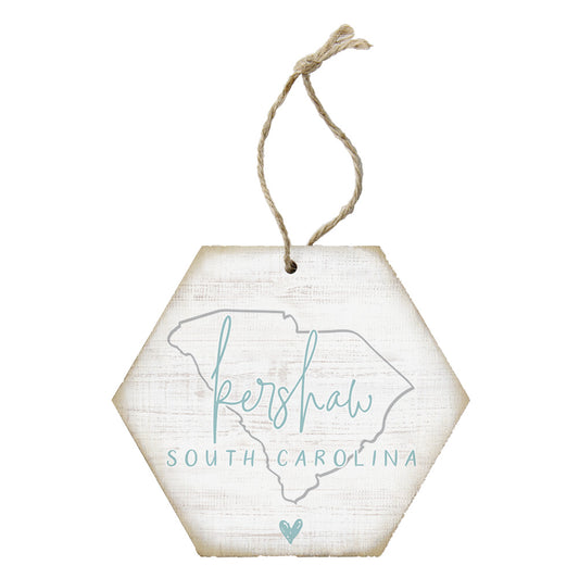 Kershaw SC State Outline Ornament