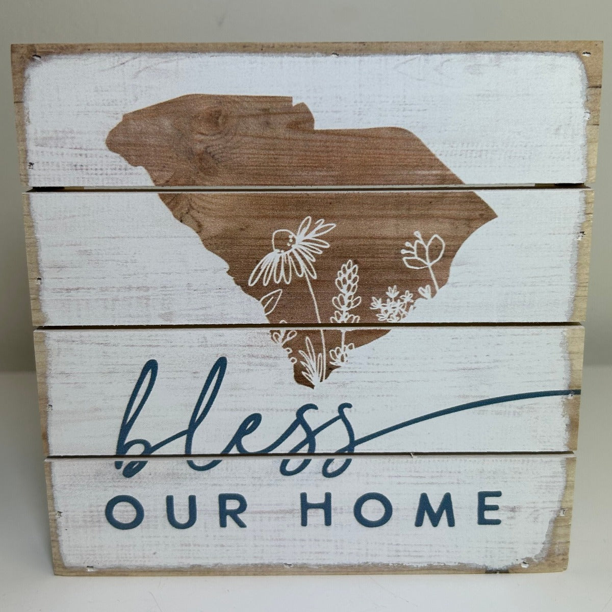Bless Our Home 6x6 Wooden Sign
