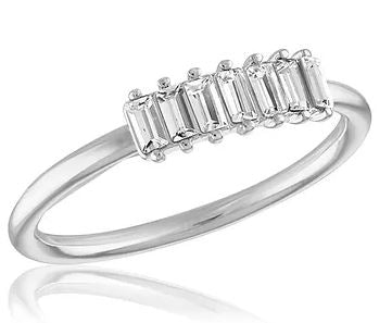 Stacks Vertical Multi Baguette Ring