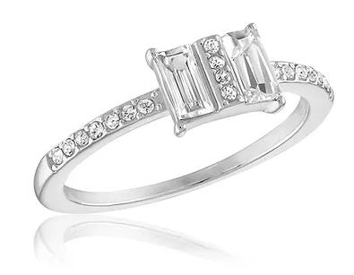 Stacks Double Baguette Ring