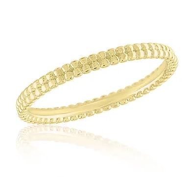 Layers Gold Tone Double Beaded Band