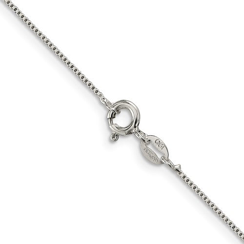Sterling Silver .8mm Box Chain - 18"