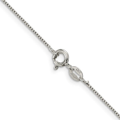 Sterling Silver .8mm Box Chain - 18"