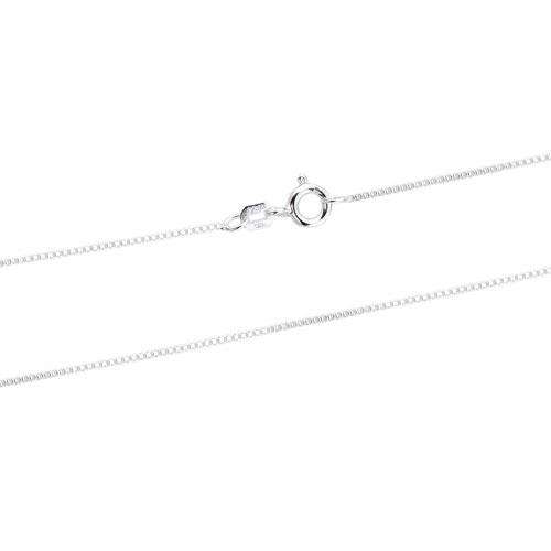 Sterling Silver 0.8mm Box Chain - 16"