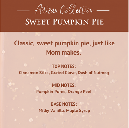 Sweet Pumpkin Pie Artisan Wax Melts