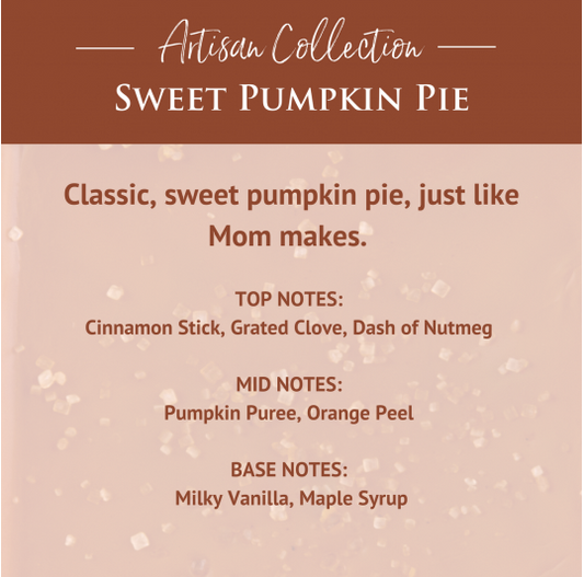 Sweet Pumpkin Pie Artisan Wax Melts