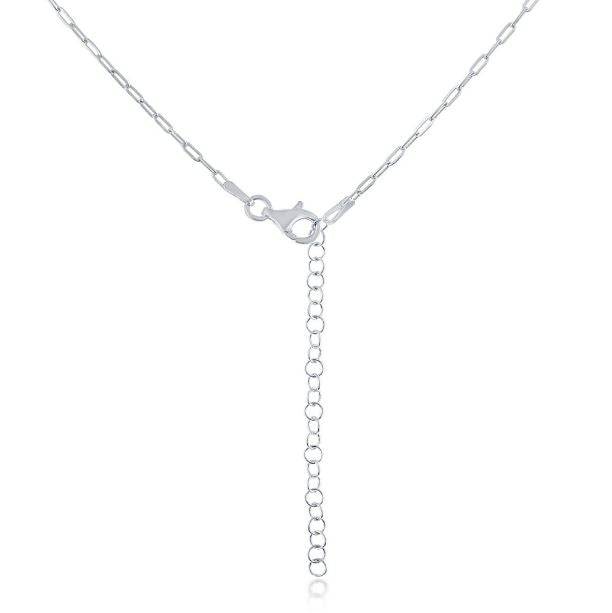 Sterling Silver 1.65mm Adjustable Paper Clip Chain - 16"