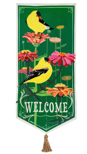 Finches & Flowers Everlasting Impression Textile Decor