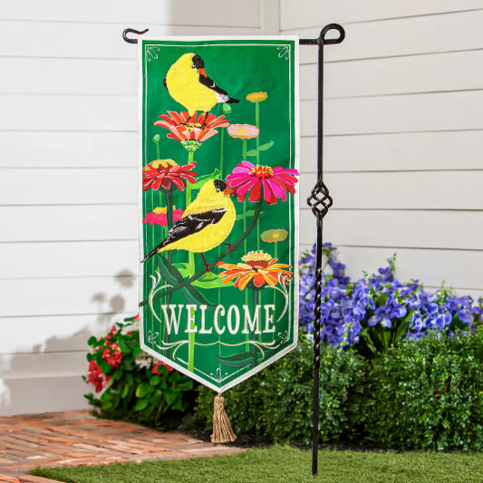 Finches & Flowers Everlasting Impression Textile Decor