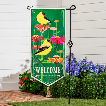 Finches & Flowers Everlasting Impression Textile Decor